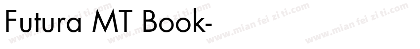 Futura MT Book字体转换
